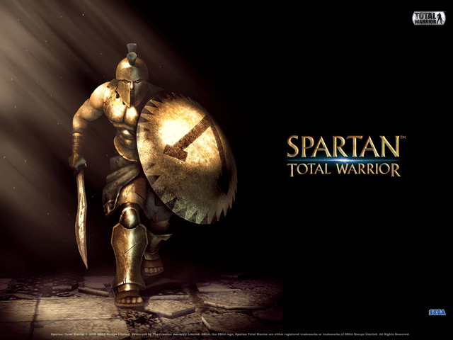 Spartan: Total Warrior title screen for Xbox